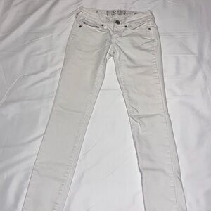 White SO skinny jeans. Size 0.